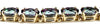 B002, 30+ cts Mystic Fire Topaz, Gold Bracelet