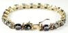B002, 30+ cts Mystic Fire Topaz, Gold Bracelet