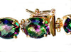 B003, 55+ cts Mystic Fire Topaz, Gold Bracelet