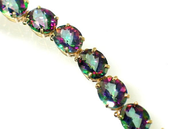 Mystic Topaz Fire Misty  Rainbow Topaz Jewelry  Healing Benefits   AtPerrys Healing Crystals
