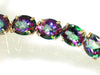B003, 55+ cts Mystic Fire Topaz, Gold Bracelet
