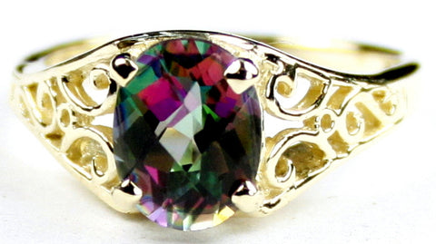 R005, 2.3ct Mystic Fire Topaz set in a Gold Ring