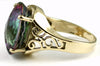 R049, 12ct Mystic Fire Topaz set in a Gold Ring