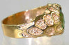 R168, 3.3ct Mystic Fire Topaz set in a Gold Nugget Style Men's Ring