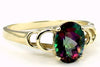 R300, 1.5ct Mystic Fire Topaz set in a Gold Ring