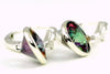 SE001, Mystic Fire Topaz, 925 Sterling Silver Leverback Earrings