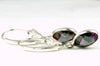 SE001, Mystic Fire Topaz, 925 Sterling Silver Leverback Earrings