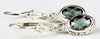 SE006, Mystic Fire Topaz, 925 Sterling Silver Leverback Earrings w/ Rope Design