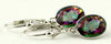 SE101, Mystic Fire Topaz, 925 Sterling Silver Leverback Earring