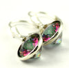 SE101, Mystic Fire Topaz, 925 Sterling Silver Leverback Earring