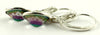 SE101, Mystic Fire Topaz, 925 Sterling Silver Leverback Earring