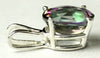 SP002, 3.3 ct Mystic Fire Topaz, 925 Sterling Silver Pendant