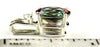 SP020, 3.3 ct Mystic Fire Topaz, 925 Sterling Silver Pendant w/ CZ Accent