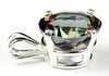 SP088, 12 ct Mystic Fire Topaz, 925 Sterling Silver Pendant