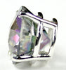 SP088, 12 ct Mystic Fire Topaz, 925 Sterling Silver Pendant