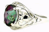 SR004, 3.3ct Mystic Fire Topaz set in a Sterling SIlver Ring