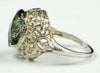 SR009, 6ct Mystic Fire Topaz set in a Sterling SIlver Antique Style Ring