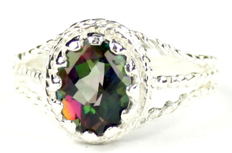 SR070, 2.3ct Mystic Fire Topaz set in a Sterling SIlver Ring