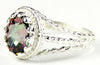 SR070, 2.3ct Mystic Fire Topaz set in a Sterling SIlver Ring