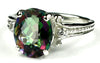 SR136, 4.5ct Mystic Fire Topaz set in a Sterling SIlver Ring