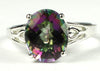 SR139, 4.5ct Mystic Fire Topaz set in a Sterling SIlver Ring