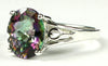SR139, 4.5ct Mystic Fire Topaz set in a Sterling SIlver Ring