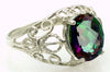 SR162, 3.3ct Mystic Fire Topaz set in a Sterling SIlver Ring