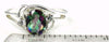 SR176, 1.5ct Mystic Fire Topaz set in a Sterling SIlver Ring w/ 2 CZ Accents