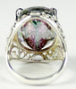 SR291, 22 ct Massive Mystic Fire Topaz set in a Sterling SIlver Ring