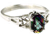 SR302, 1.5 cts Mystic Fire Topaz set in a Sterling SIlver Ring