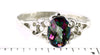 SR302, 1.5 cts Mystic Fire Topaz set in a Sterling SIlver Ring