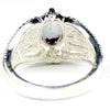 SR365, 1.5 cts Mystic Fire Topaz set in a Beaded Sterling SIlver Ring